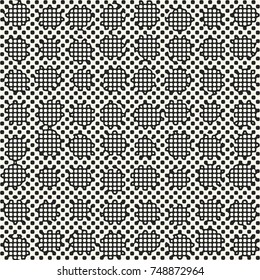 Abstract Checked Motif. Seamless Pattern.