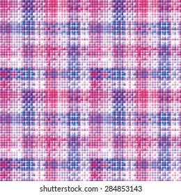 Abstract  checked textured background. Seamless pattern.