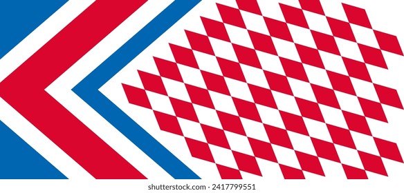 abstract checker red blue flag stripes design background