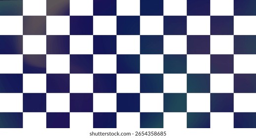 Abstract checkerboard background vector. Seamless black, white, purple, blue checkered pattern. Checkerboard background design vector Eps 10