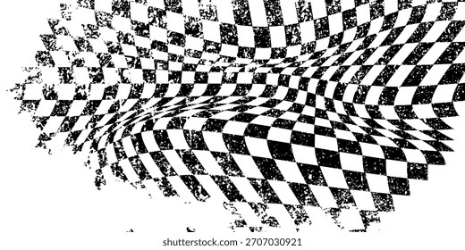 abstract checkerboard pattern Seamless motion wave background
