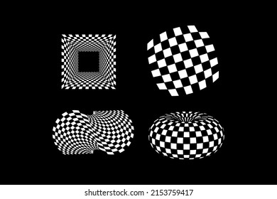 Abstract Checkerboard Vector design pattern