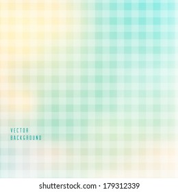 Abstract checkered background with blurred color gradients