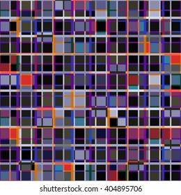 Abstract checkered background with dark blue and red colors.