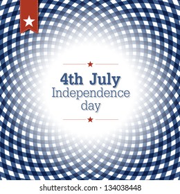 Abstract checkered background with space for text in center. Vector, EPS10