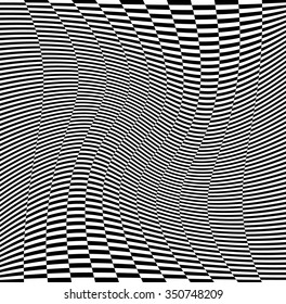 Abstract checkered background with wavy distortion effect.