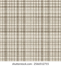 Abstract checkered, beige background. Beige canvas fabric for background, linen fabric texture. Vector.