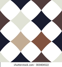 Abstract checkered black and white seamless vector background
