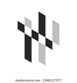 abstrato quadriculado ícone vetor logotipo modelo ilustração design