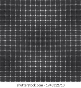 Abstraktes gekreuztes Sweatmuster Vector Nahtloser Hintergrund mit Schattierungen von Grau Farben. Texturnachahmung durch Woll Knit