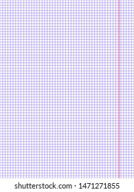 Abstract checkered pattern. Graphic paper background. Grid texture. Education concept