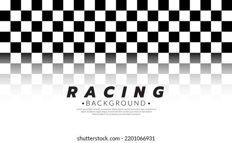 Abstract checkered round frame. Racing concept. Chess gradient, transparent, on white background. Border template.