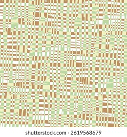 Abstract checkered seamless pattern - hand drawn vector illustration.