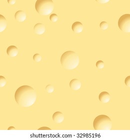 Abstract cheese background. Yellow palette. Seamless. Vector illustration.