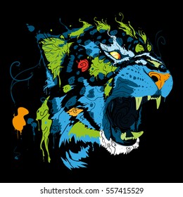 Abstract cheetah
