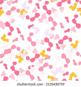 Abstract cheetah seamless pattern. Camo leopard elements background. Creative irregular animal fur shapes endless wallpaper. Design for fabric, textile print, surface, wrapping, cover, greeting card.