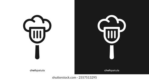 Abstract Chef Spatula Logo Design Template.