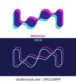 Abstract chem, atom, molecule shape. Lab chemistry, bio, phisical, biology, futuristic logo. Drops DNA genes analysis cloning illustrations