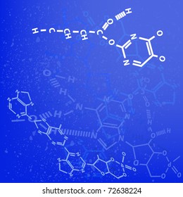 abstract chemical background. vector illustration