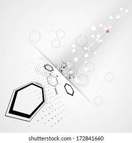 abstract chemical formula technology business science background