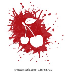 Abstract Cherry Illustration