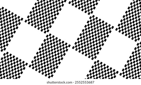 Abstract chess checker vector seamless background