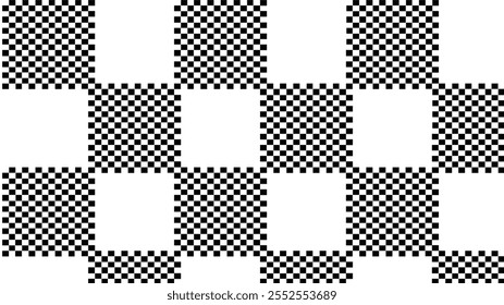 Abstract chess checker vector seamless background