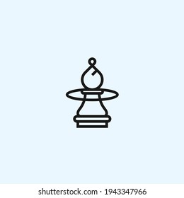 abstract chess logo. house icon