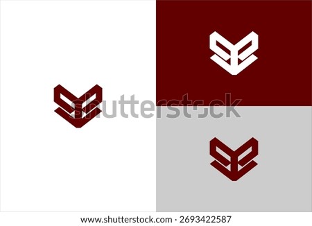 Abstract chevron like shape geometric