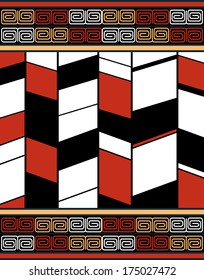 abstract chevron pattern background vector