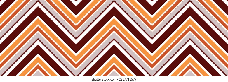 Abstract chevron pattern geometric background for wallpaper, gift paper, fabric print, furniture. Zigzag print. Unusual painted ornament from brush strokes.