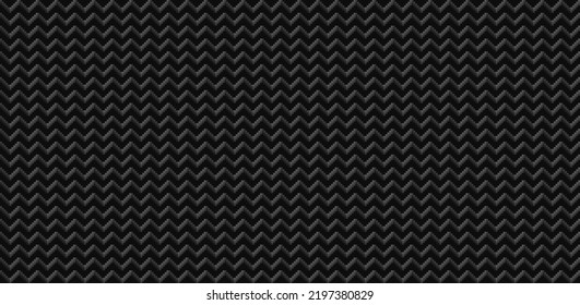 Abstrakter, gestreifter Chevron-Muster nahtlose Textur Schwarz-weißer einfarbiger Hintergrund Geometrische Illustration Pixelart Stil