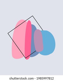an abstract of chewing gum color, pink, blue, purple, etc
