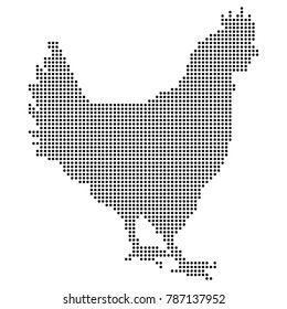 Abstract chicken, dot, circles. Vector modern optical pop art texture for posters, business cards, cover, labels mock-up, stickers layout