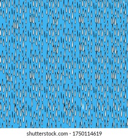Abstract childish image with raindrops, bad weather, water splashes. manual graphics, children's pattern. Design for packaging, wallpaper, textiles, designer paper. Isolated background 