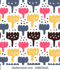 Abstract childish pattern. Vector seamless texture