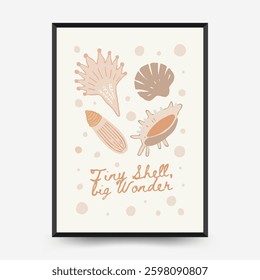 Abstract childlike summer vibe posters template. Modern trendy minimal style. Hand drawn Rounded design for wallpaper, wall decor, print, postcard, cover, template, banner. 