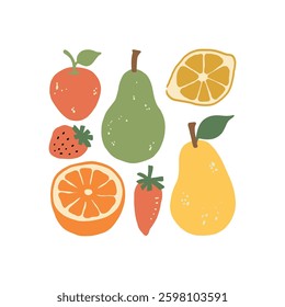 Abstract childlike summer vibe posters template. Modern trendy minimal style. Hand drawn Rounded design for wallpaper, wall decor, print, postcard, cover, template, banner. 