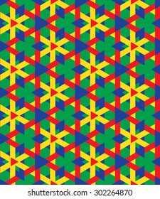 Abstract children colorful seamless geometrical pattern of triangles