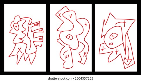 Abstract Children Doodle illustration for Coloring Book Design. Vector Doodle for Summer, Autumn, Winter, Spring and any moment in holiday