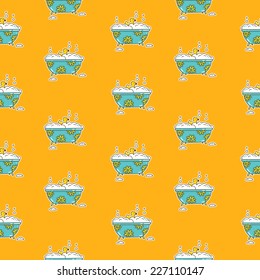 Abstract children pattern. Bath pattern.