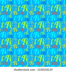 Abstract children's background.Colorful fishes on a blue background,seamless pattern,texture for design,wallpaper and tiles,vector illustration