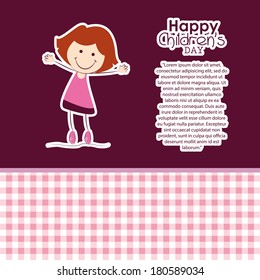 abstract children's day text on a special background