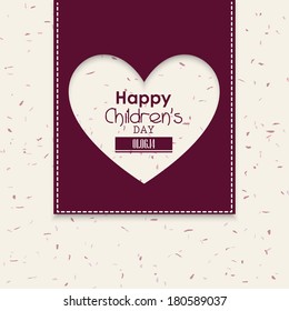 abstract children's day text on a special background