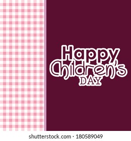 abstract children's day text on a special background