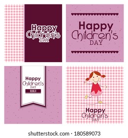 abstract children's day text on a special background