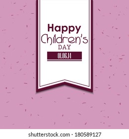 abstract children's day text on a special background