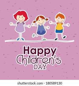 abstract children's day text on a special background