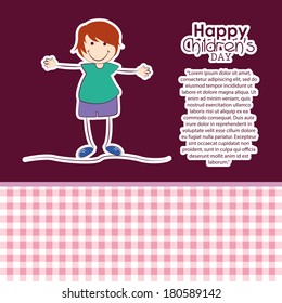 abstract children's day text on a special background
