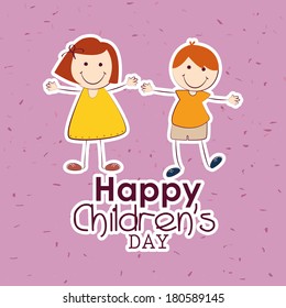 abstract children's day text on a special background